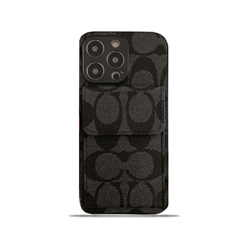 Coach iPhone Case With Wallet Black-HP240513