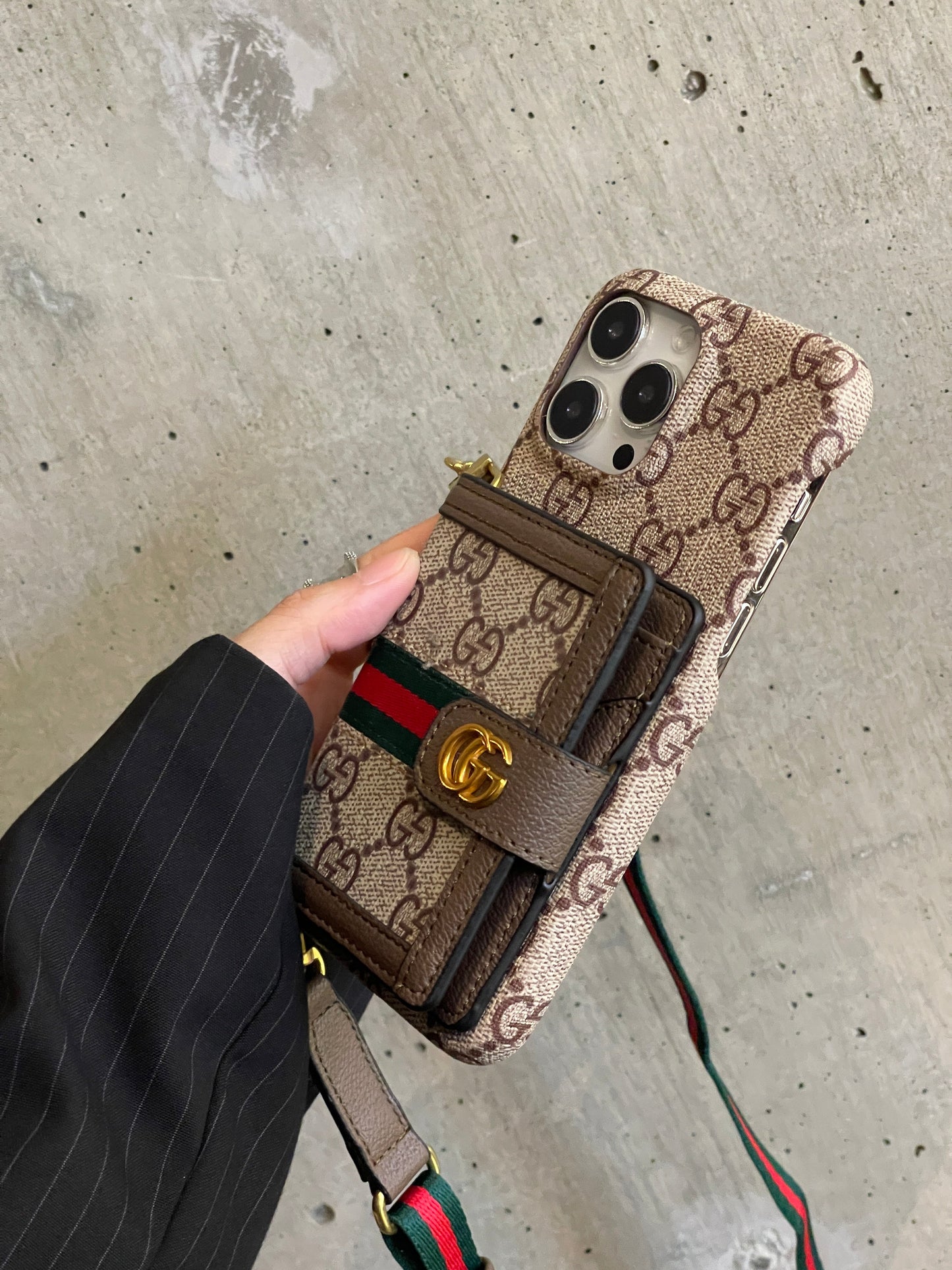 GG Card Bag Crossbody iPhone Case