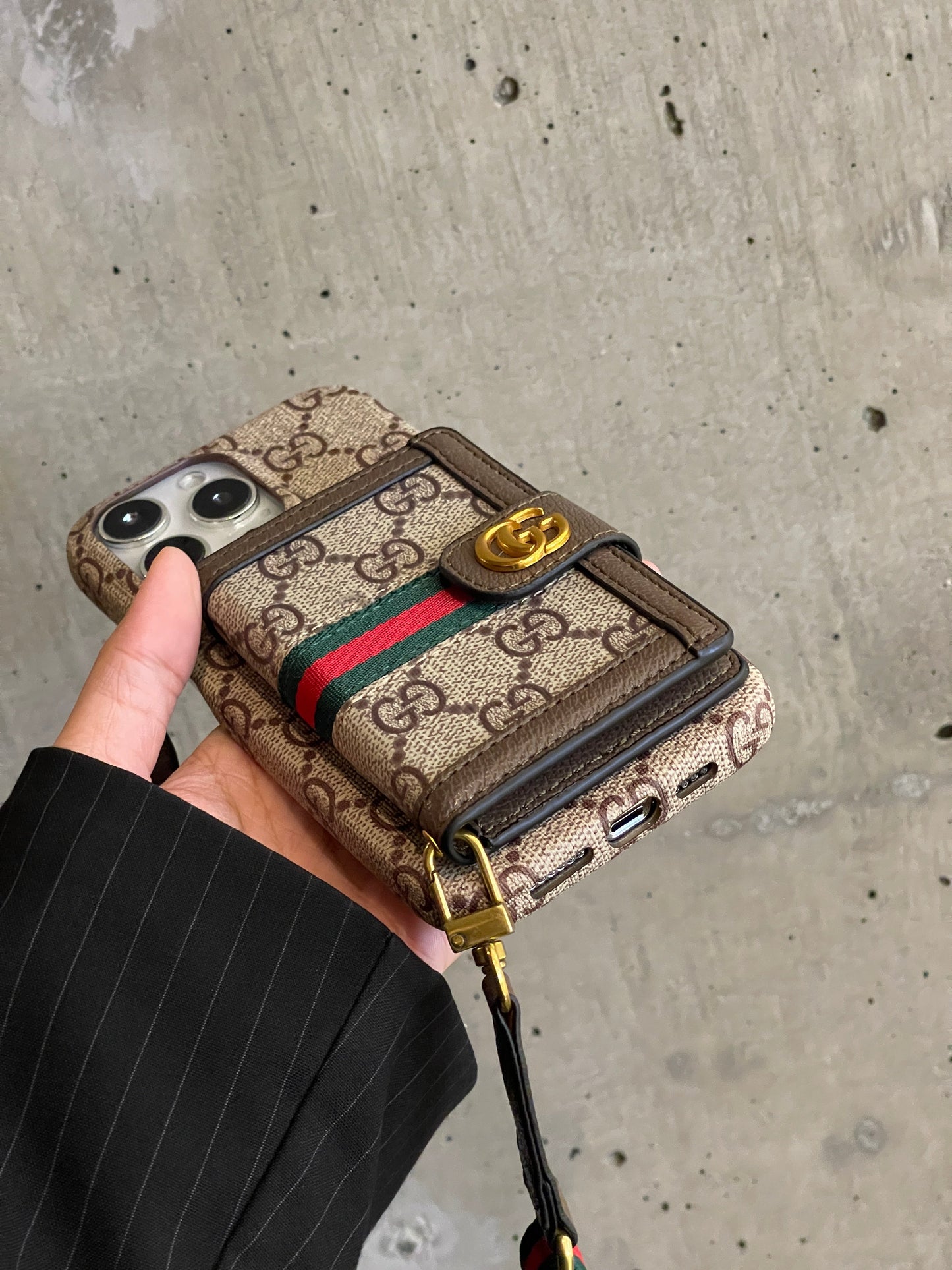 GG Card Bag Crossbody iPhone Case