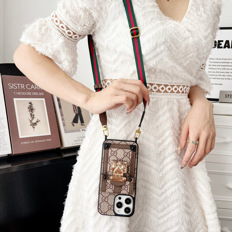 GG Card Bag Chain Classic iPhone Case